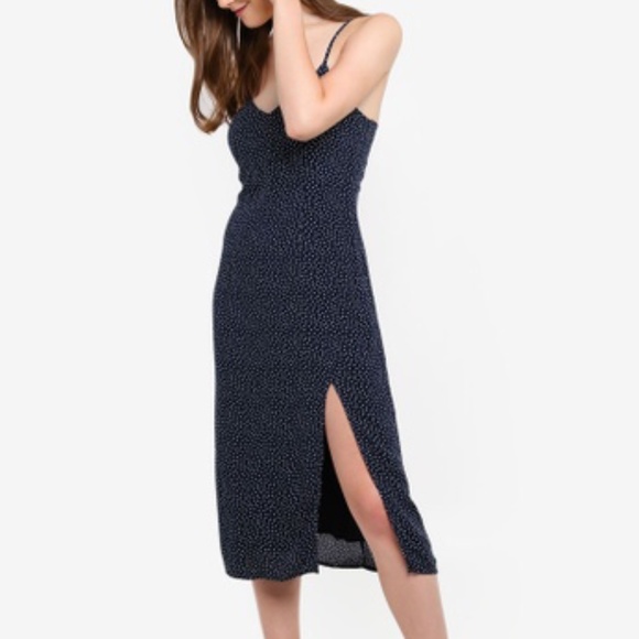 midi side slit dress